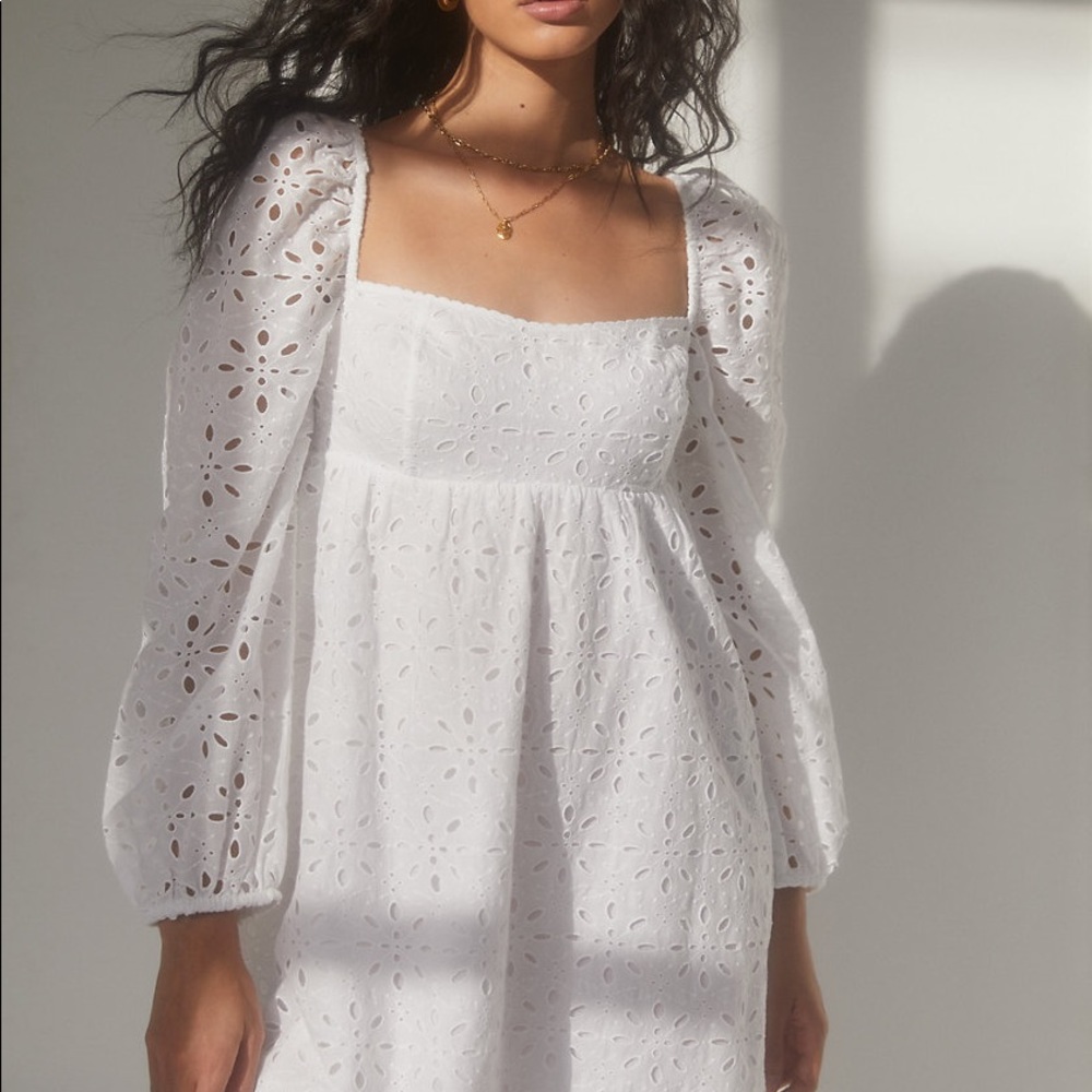 NWT Aritzia Black Eyelet Damsel Dress